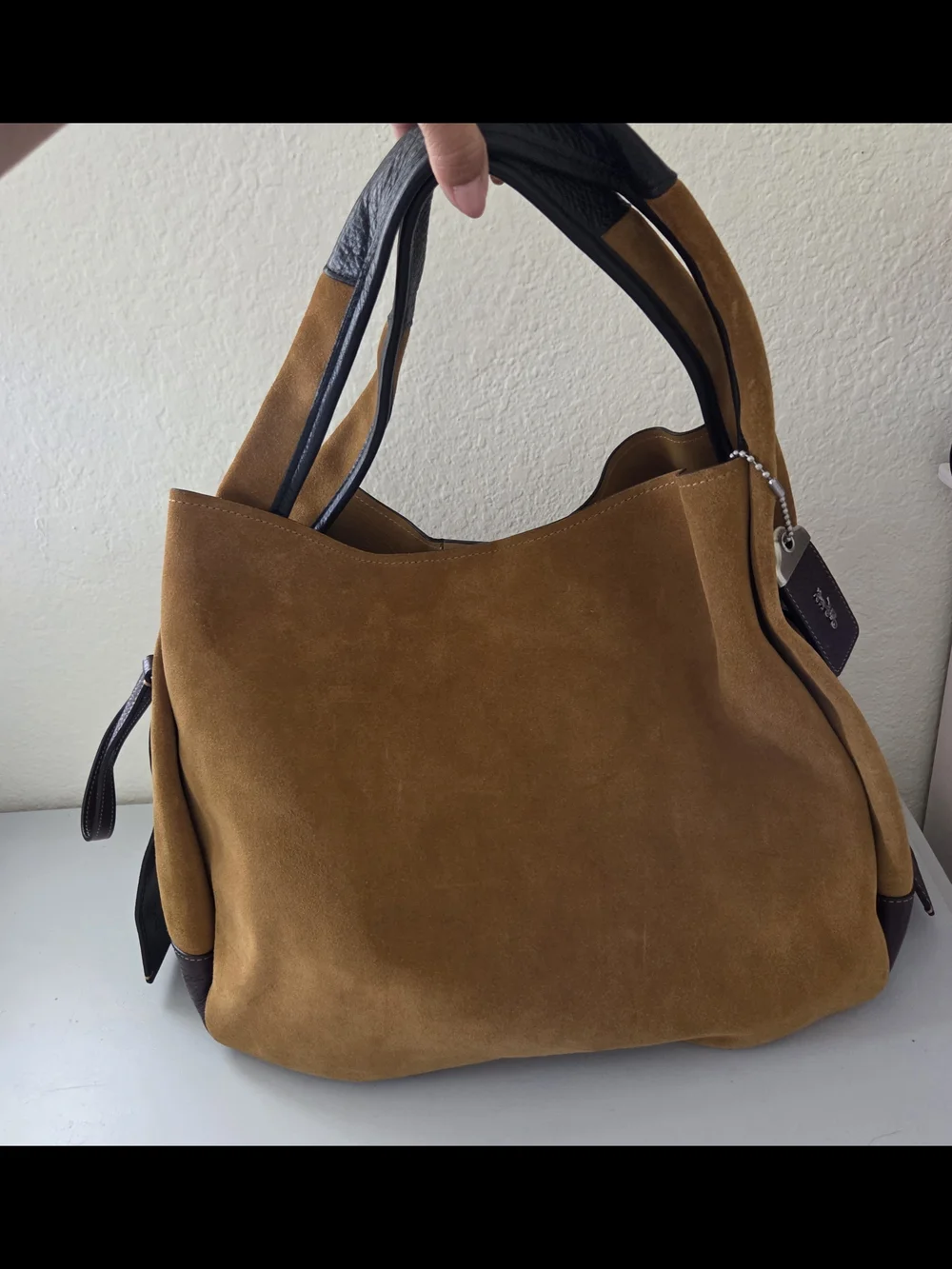 Rare* COACH Bandit 39 Hobo Suede Leather Silver Hardware